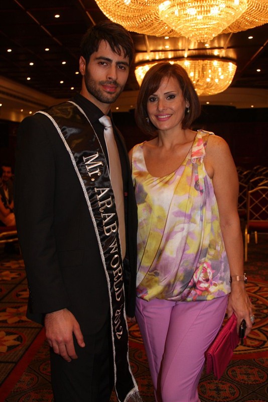 Press conference of Mr Arab world 2012